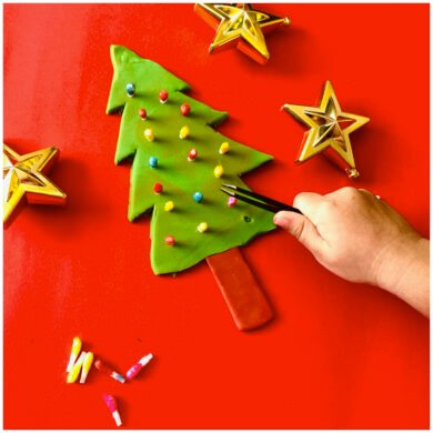 Have you decorated your playdough Christmas tree yet?